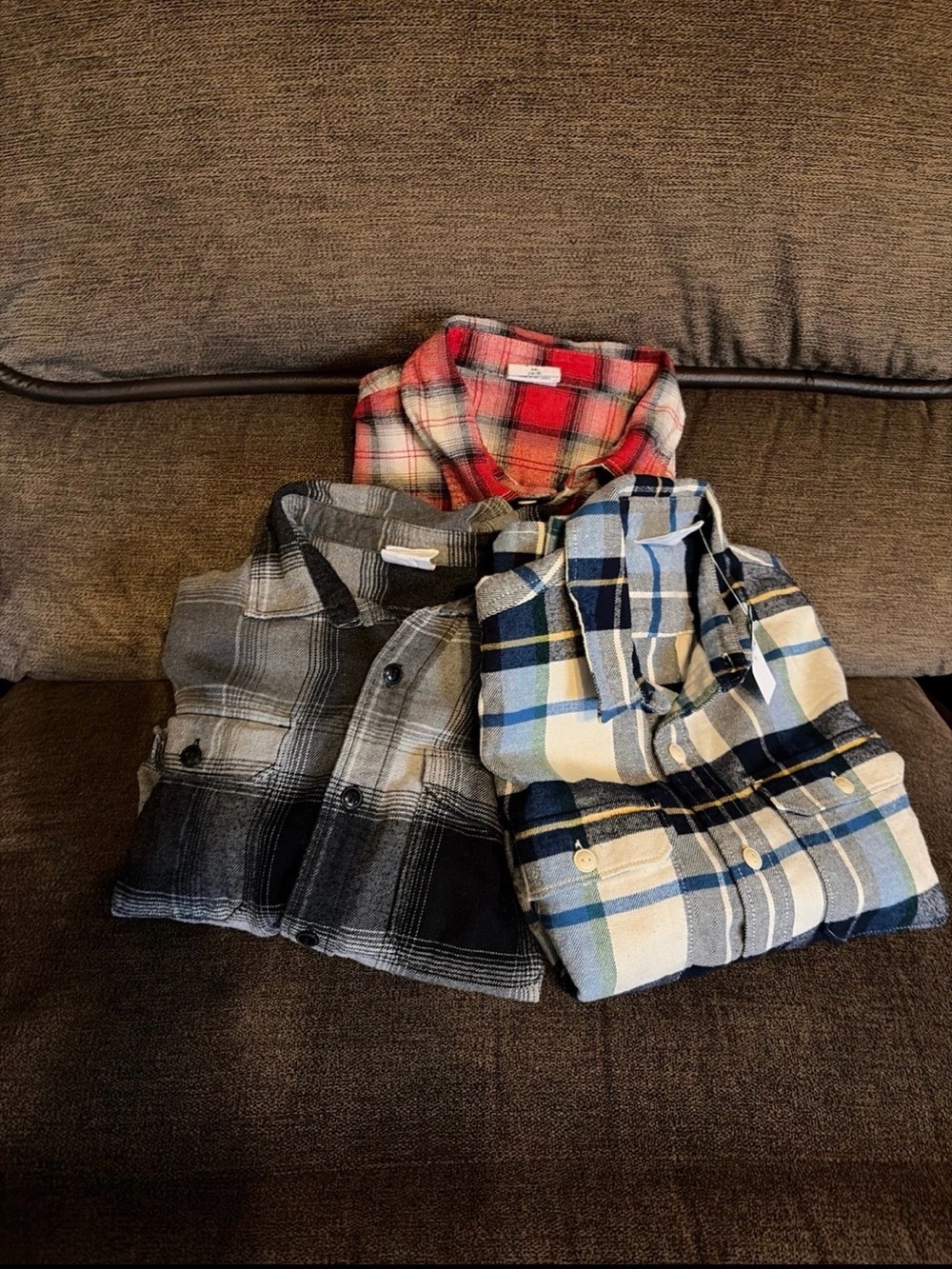 GAP Kids Flannel Shirts-3 tops being sold together.